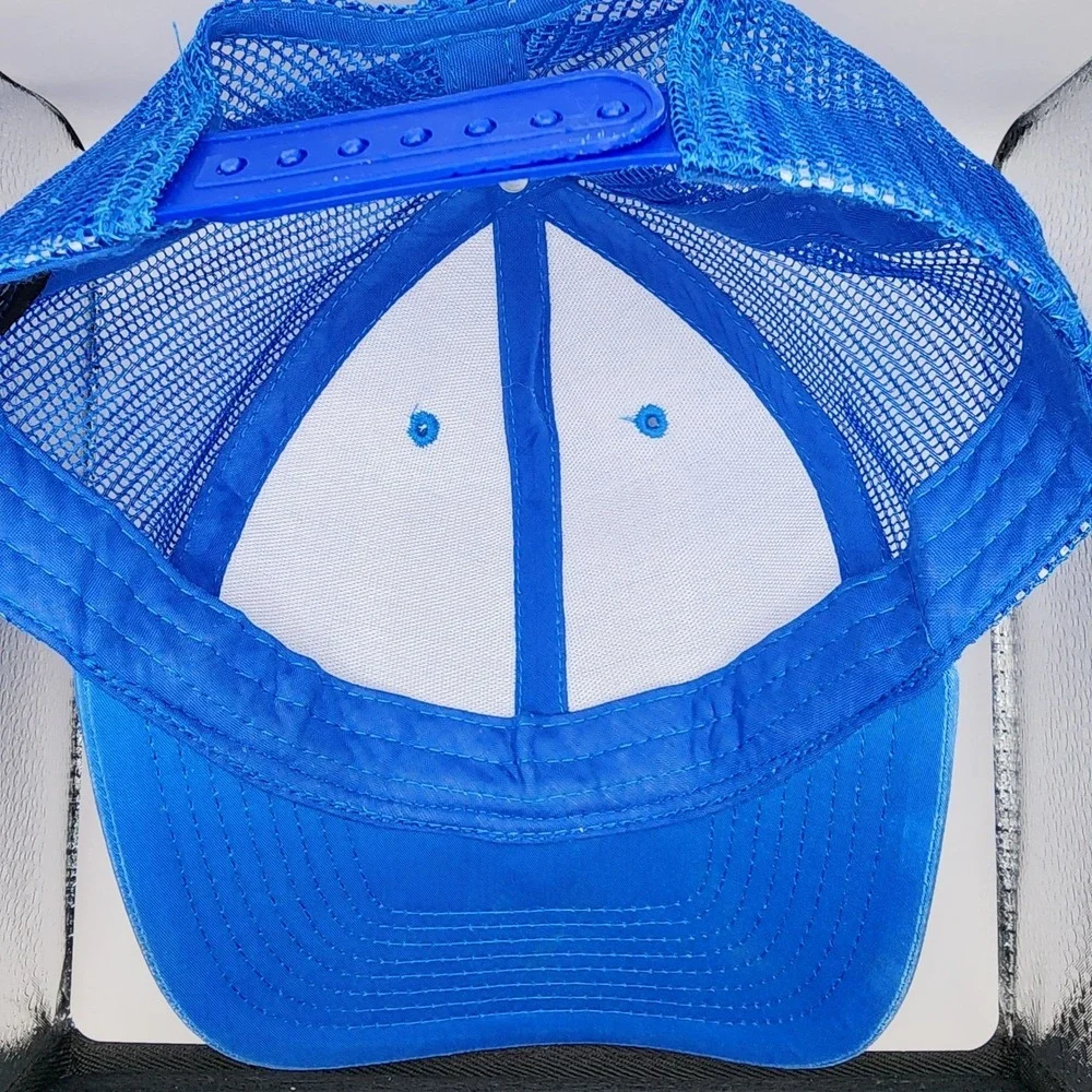 E-Flag Original‎ Wolves Howl Blue Trucker Hat Mesh Snapback CP3081 Mens Cap